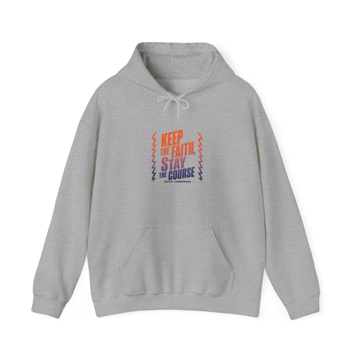 Bailey Zimmerman "Keep the faith, stay the course" Hoodie - alternate angle 2, merchandise