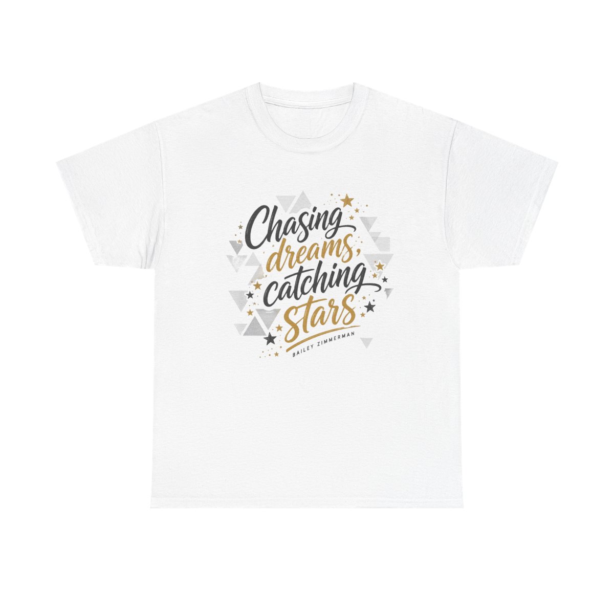 Bailey Zimmerman "Chasing dreams, catching stars" Unisex Tee - alternate angle 2, merchandise