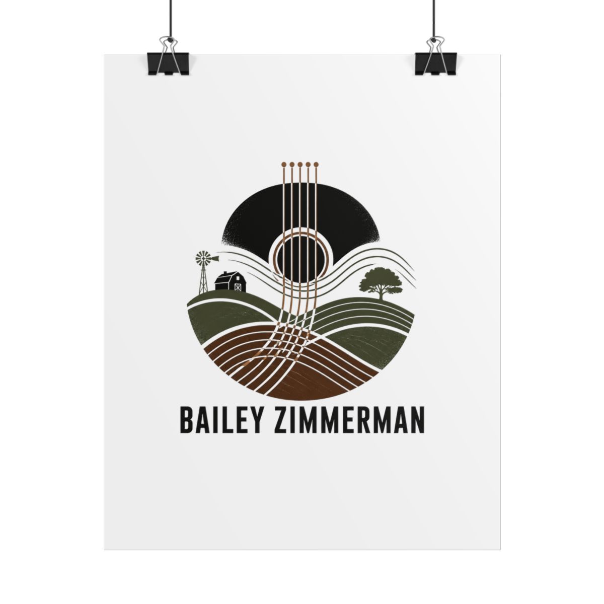 Bailey Zimmerman "country roots and modern edge" Poster