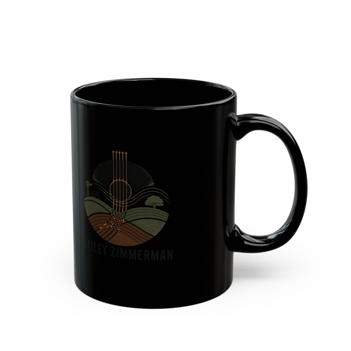 Bailey Zimmerman "country roots and modern edge" Black Mug