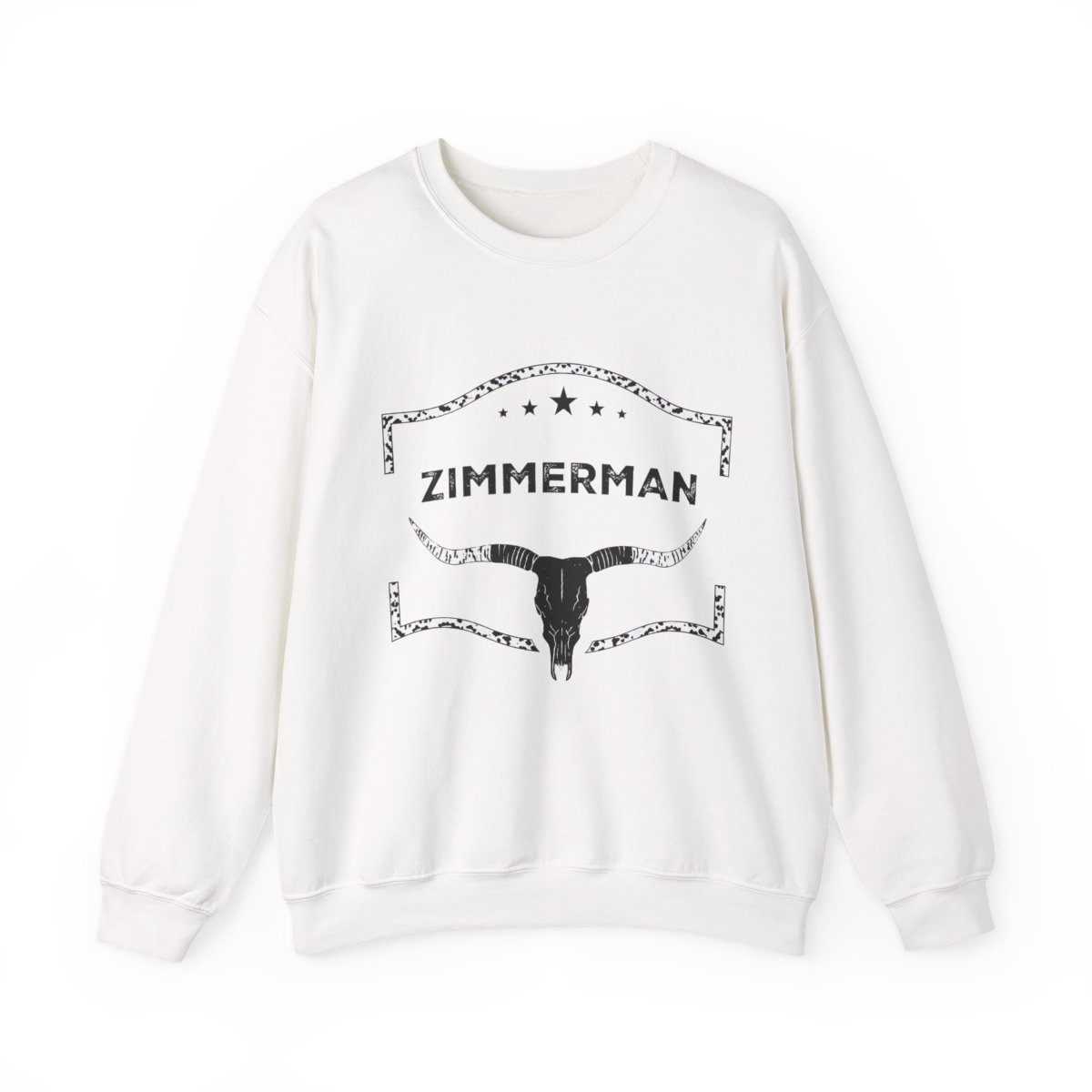 Zimmerman | Country Music | Western Long Horns Crewneck | Bullhorns Sweatshirt | Festival Tee | Bailey Zimmerman