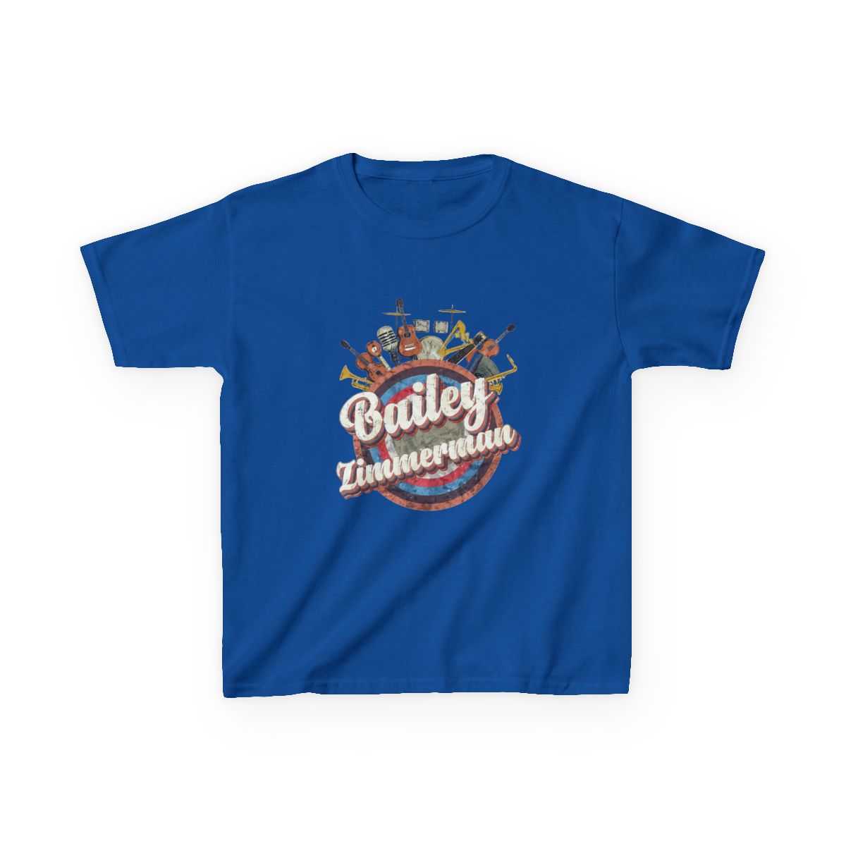 Music Tour Vintage Retro Style // Bailey Zimmerman Kids T-Shirt - alternate angle 3, merchandise