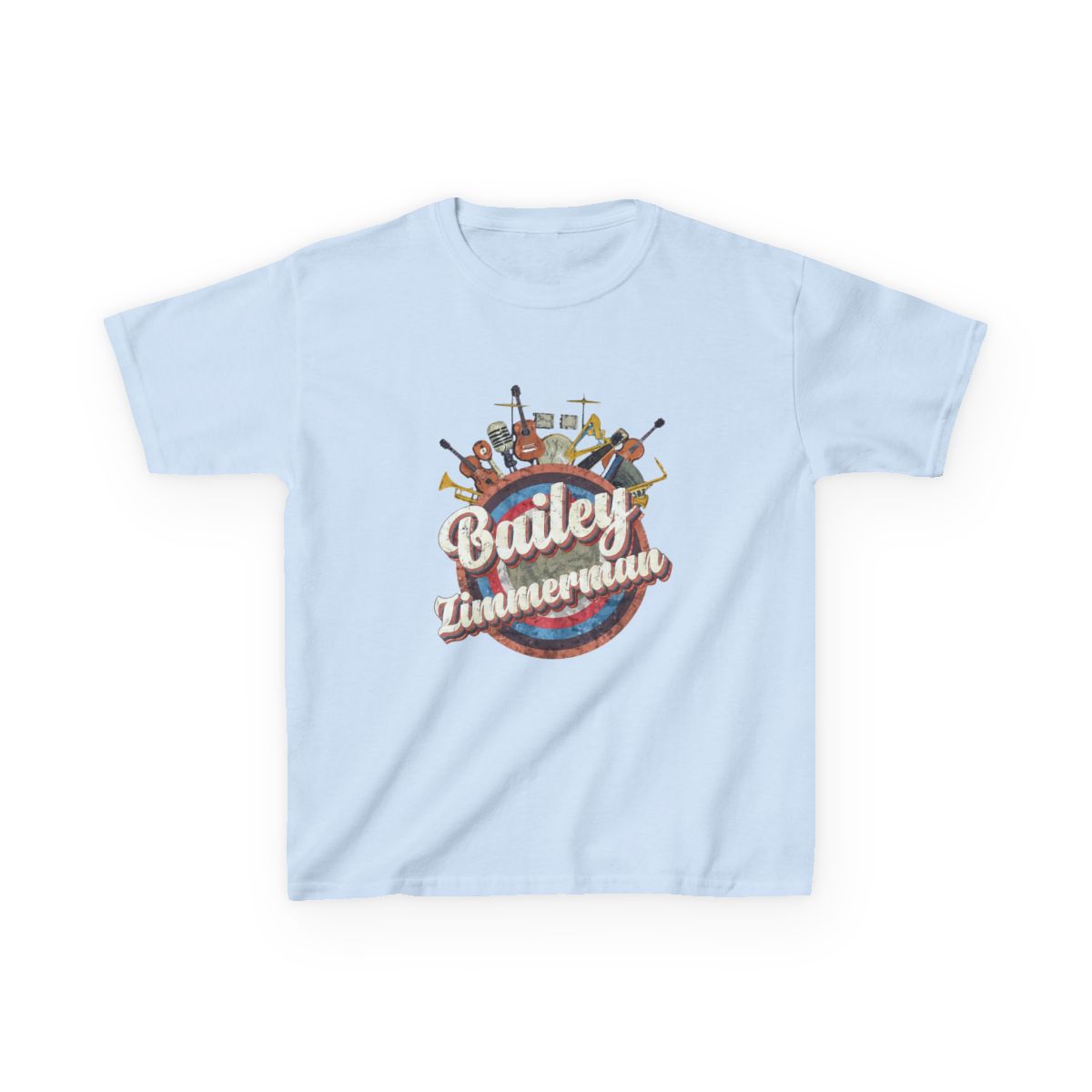 Music Tour Vintage Retro Style // Bailey Zimmerman Kids T-Shirt - alternate angle 4, merchandise