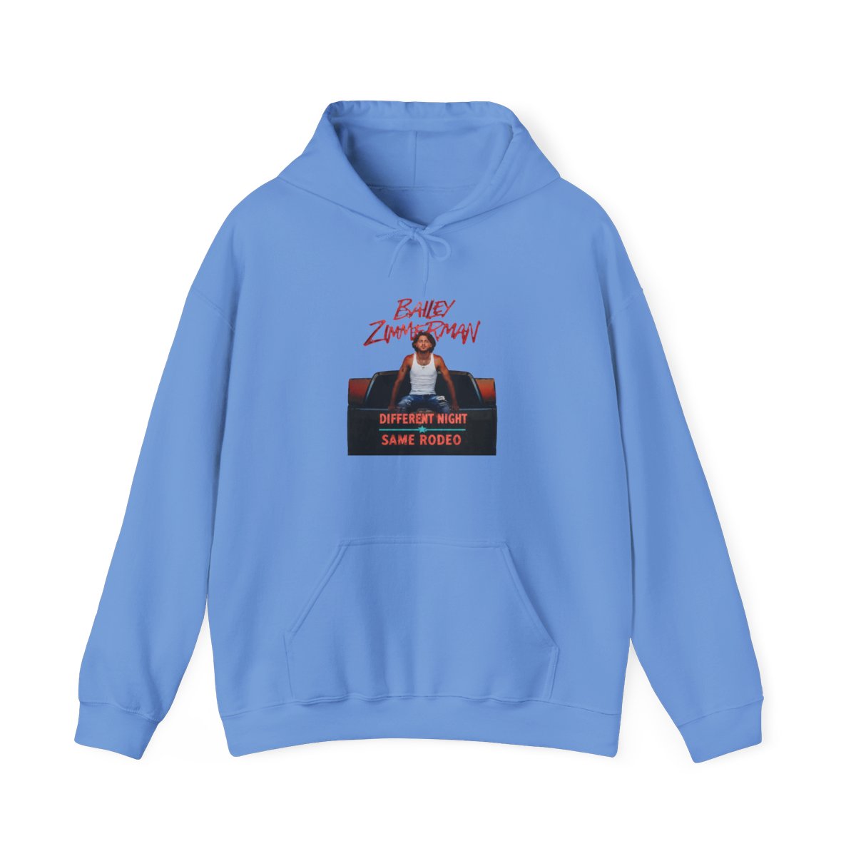 Bailey Zimmerman Different Night Same Rodeo Tour 2026 Shirt, Bailey Zimmerman Fan Gift Hoodie - alternate angle 3, merchandise