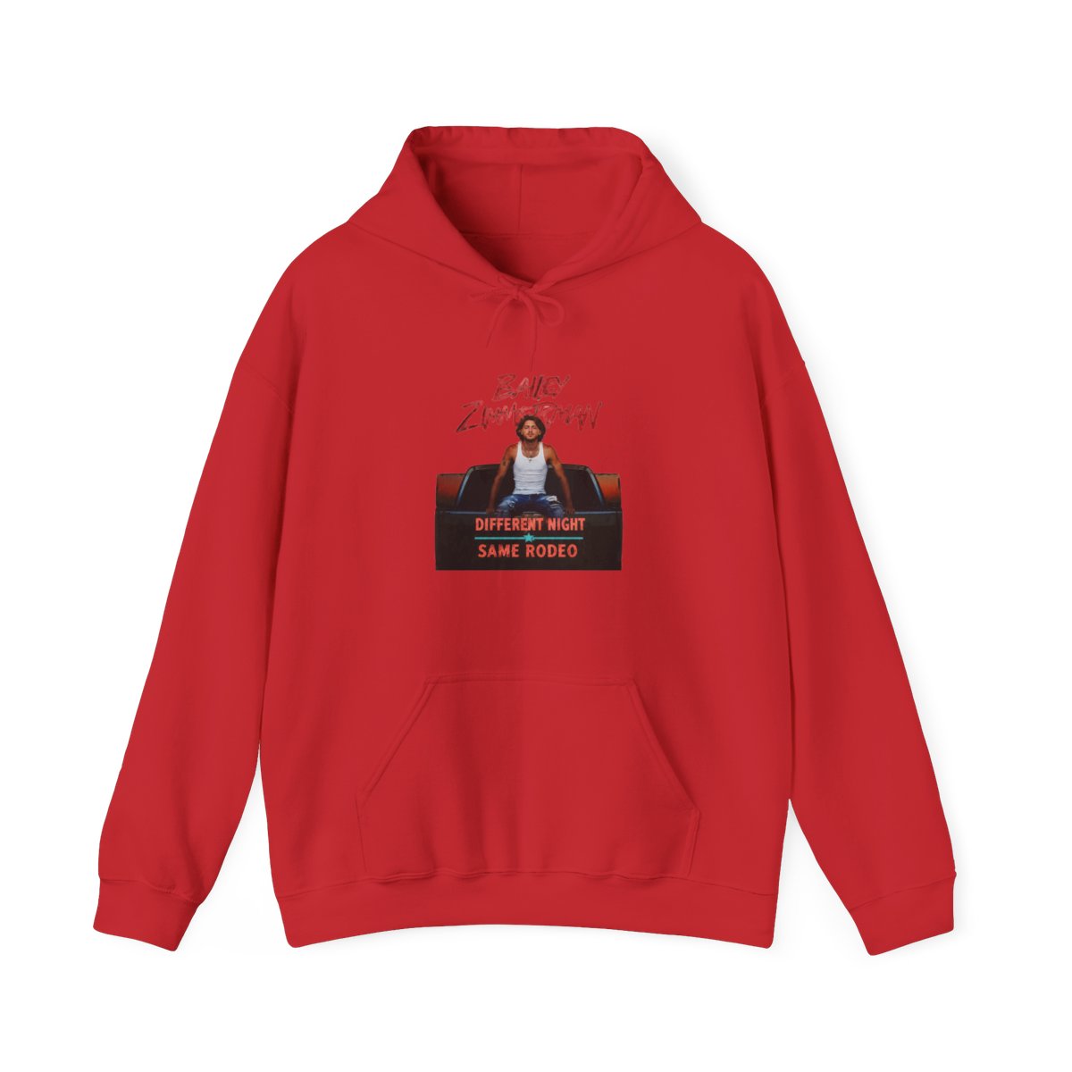 Bailey Zimmerman Different Night Same Rodeo Tour 2026 Shirt, Bailey Zimmerman Fan Gift Hoodie - alternate angle 4, merchandise