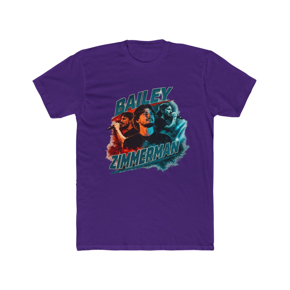Bailey Zimmerman Retro Country Music Graphic T Shirt - alternate angle 3, merchandise