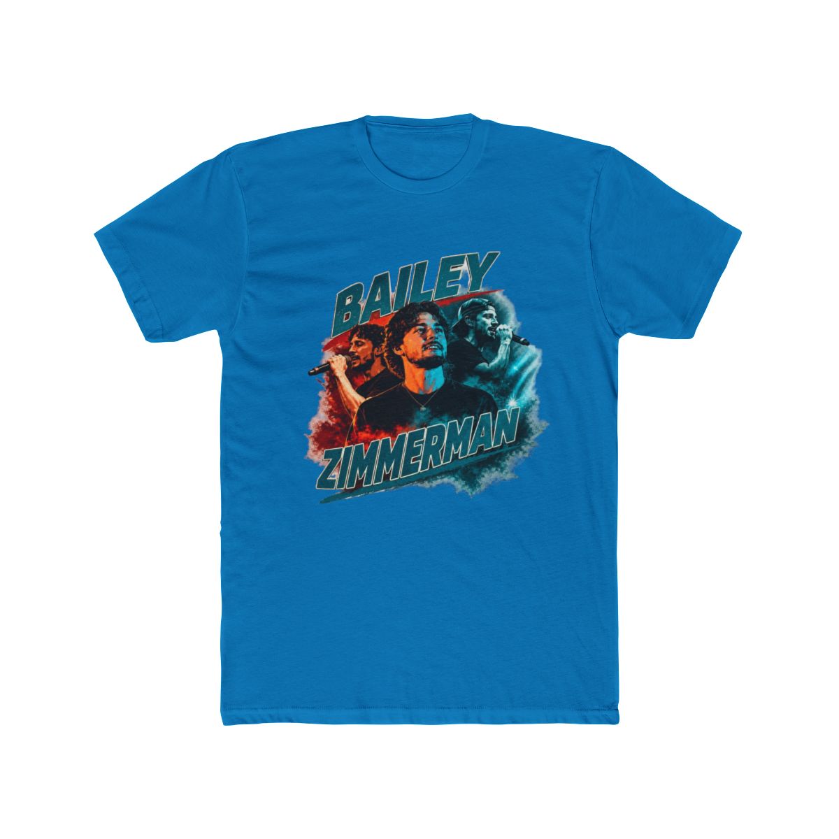 Bailey Zimmerman Retro Country Music Graphic T Shirt - alternate angle 5, merchandise
